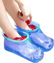 Foot Bath Spa Massager Foot Soaking Bath Basin, Movable Foot Soak Tub Pedicure Foot Spa, Foot Bath Shoes for Thermal Massage to Promote Blood Circulation (Large,Blue)