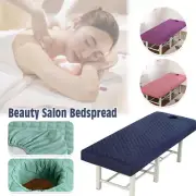 Beauty Massage Quilted Bed Full Cover Table Sheet with Hole SPA Cover Bedspread