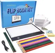 Flipbook Set for Drawing and Tracing Animation, Include: A5 LED Light Box, 54...
