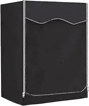 Garden Furniture Patio Set Cover Washing Machine Cover Outdoor Top Loader and Front Loader, Dryer Cover Waterproof Dustproof Sun Protection(Black,60x65x85cm)