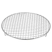 Round Cooking Rack 11-inch Stainless Steel Cross Wire Barbecue Grill with Legs