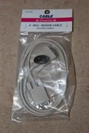Null Modem Cable DB9F TO DB9F 6 foot - New!