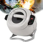 Commercial Food Processor, 360° Rotating Automatic Cooking Machine, 6l 3 Speed Adjustable Cooking Wok Fried Rice Machine, with Smart Touch, Non-stick Pot, for Stir Frying Stewing Cooking