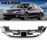Fit 13-15 9th Gen Honda Accord 4 Door Chrome JDM Mod Style Front Hood Grille (for: Honda)