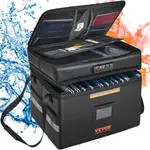 VEVOR Fireproof Document Box, Fireproof Document Bag with Lock 2000, Fireproof and Waterproof File Box 450x140x315 mm with Zipper & Handle, for Money
