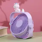 Mini Fan Portable Usb Rechargeable Cartoon Table Electric Usb Fan Gift