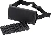 [IGNPION] PU Wallet with Euro Coin Dispenser Waitter Money Bag for Quickly Change-Change Purse for Euro Coin Sorter -Adjustable Belt, Cash & Coin Storage Bag for Retail, Drivers, Restaurant,, Black
