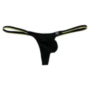 Mens Ice Silk Thong Mini Micro Bikini G-string Swim Tanga Underpant Low Rise Male Sexy Beachwear Sun M(27-30inch)