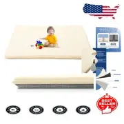 Premium Soft Baby Crawling Mat - Waterproof Foam Play Mat for Infants 50x50 in
