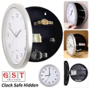 Security Money Cash Compartment Stash Box Clock Safe Hidden Wall Secret Jewelry
