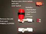Atgames legends Micro pinball LEAF SWITCH RED BUTTON Flipper Replacement Arcade