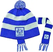 [North Melbourne Kangaroos] AFL Footy Baby Infant Toddler Beanie Scarf Pack