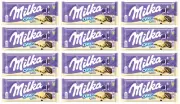 12 MILKA OREO WHITE Swill Alpine Milk Chocolate Bars with Cookie Filling 100g