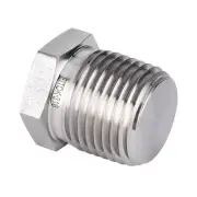 FITOK 316 SS Pipe Fitting Hex Head Plug 1/8'' Male NPT, SS-PP-NS2
