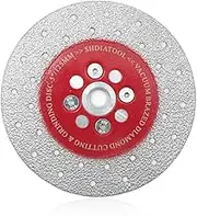 SHDIATOOL 2 in 1 Diamond Cup Wheel for Cutting & Grinding 5"/125mm M14 Flange Fast Shaping Porcelain Tile Ceremic Granite Marble Quartz Diamond Disc for Angle Grinder