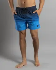 [Skylark] Skylark Men's Tenfold Elastic Waist Shorts in Blue Size XL XL Blue