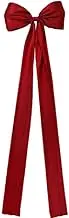 16 x 57 Inches Extra Large Christmas Tree Topper Bow,Giant Red Satin Bow with Streamers,Huge for Home Bows X Decorative Long