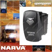 Narva 12/24V LED Illuminated Sealed Rocker Switch With Interior Lights Symbol