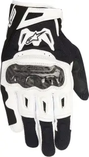 Alpinestars SMX 2 Air Carbon V2, gloves , color: Black/White , size: S