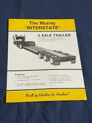 Interstate 3 Axle Trailer Murray Trailers Dealer Sales Brochure