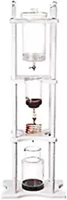 Nispira Iced Coffee Dripper Cold Brew Drip Tower Coffee Maker Wooden 25 Cup