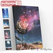 Paint By Numbers Kit Starry Sky Abstract Canvas Acrylic Adult Kids Oil Framed
