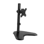 Single Computer Monitor Stand Metal Base Free Standing Desk Vesa Mount for 13