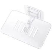3Pcs Bathroom Supplies Box Storage Tray Plate Transparent Case Soap Holder Bathroom Container