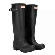 Hunter WFT1000RMA Women's Rain Boots, Size 9 - Black