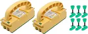Microjig GRR-RIPPER 2GO (2-Pack) with MatchFit Dovetail 1" Track Screw (6-Pack) for DIY Pushblock Heel | For Table Saws, Router Tables, Jointers, Band Saws | DeWalt/Craftsman/SawStop and More