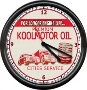 Cities Service Gas Station Retro Pump Sign Wall Clock