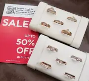 PANDORA JEWELRY - 14k Rose Gold Rings - 50% OFF - SIZE 9 (60) - ( Set of 10 )