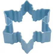 R&M Snowflake Cookie Cutter Polyresin Coated Steel Baking Mould 7.75cm Blue
