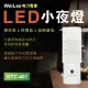 【唯力電業WeiLee】KTC-401-F LED自動 感應式 小夜燈2入組(90度插頭)