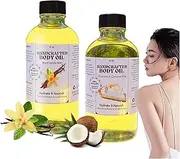 Coconut Cream Pie Body Oil, Hand Crafted Body Oil Coconut Cream Pie, Vanilla Body Oil Body Juice, Body Juice Oil Coconut Cream Pie, Moisturizing Body Oil Vanilla, Vanilla Body Oil for Skin (2E)