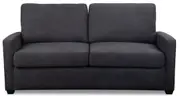 Nathan Double Upholstered Fabric Sofa Bed Lounge Couch With Memory Mattress Foam- Graphite