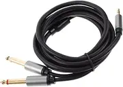 FELTECHELECTR Cable Splitter Cord High Fidelity to Stereo Audio Cable for Laptop Speakers and Amplifiers Durable for Professional and Home Use