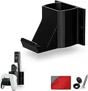 The Elephant - Game Controller & TV Remote Control Wall Mount Holder, Adhesive & Screw In, Universal Design for Xbox ONE PS5 PS4 PC Gamepads, by Brainwavz