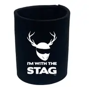 Im With The Stag Solid - Funny Novelty Stubby Holder