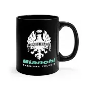 Bianchi Passione Celeste Logo 11oz Coffee Tea Black Mug