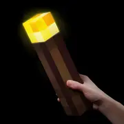 Minecraft Themed LED Torch Night Light - USB Rechargeable