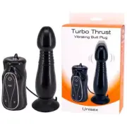 Introducing the Sensual Pleasure Turbo Thrust Vibrating Butt Plug - Model TTVBP-