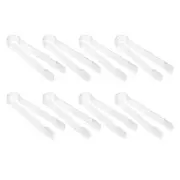 1X(8 Pcs Plastic Buffet Serving Tongs Serving Utensil Tongs Appetizers Tongs Cle