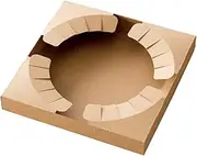 Heads Co., Ltd. Cake Pan, Brown, Size (W x H x D): 8.5 x 1.2 x 8.5 inches (215 x 30 x 2