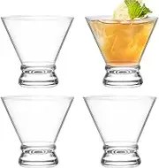 Margarita Cocktail Glasses, Margarita Drinking Cups, Clear 200ml Set for Small Drinking Glasses - Transparent Drinking Cup for Cafe, Family Reunion, Night Club, Home, Bar