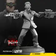 Mr. Satoru Yakuza Cyberpunk Unit9 Miniature 32mm Resin Printed Sci-Fi Tabletop