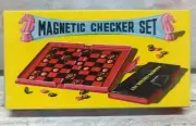 NOS 1960's Hong Kong Magnetic Checker Set Mcm Free Returns