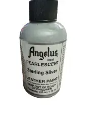 Angelus Pearlescent Acrylic Leather Paint Metallic Silver