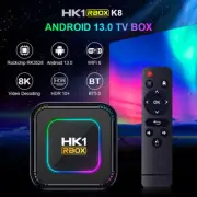 Smart TV Box Android 13.0 HK1 RBOXK8 RK3528 Quad Core 8K UHD Media Stream Player