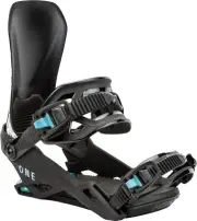 Nitro One Men's Snowboard Bindings, Raven, Medium MY25